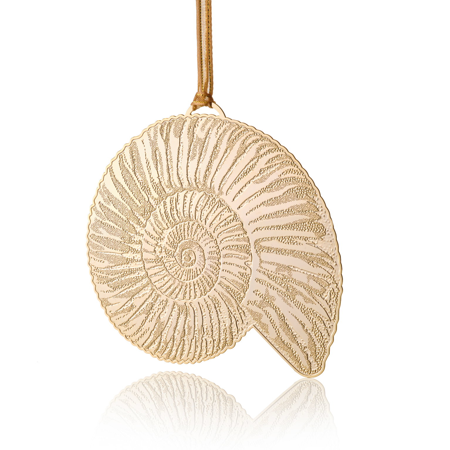 Ammonite Fossil Christmas Ornament
