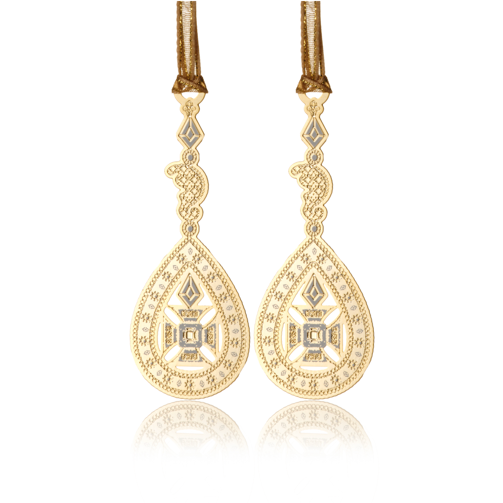 Princess Earrings Christmas Ornaments