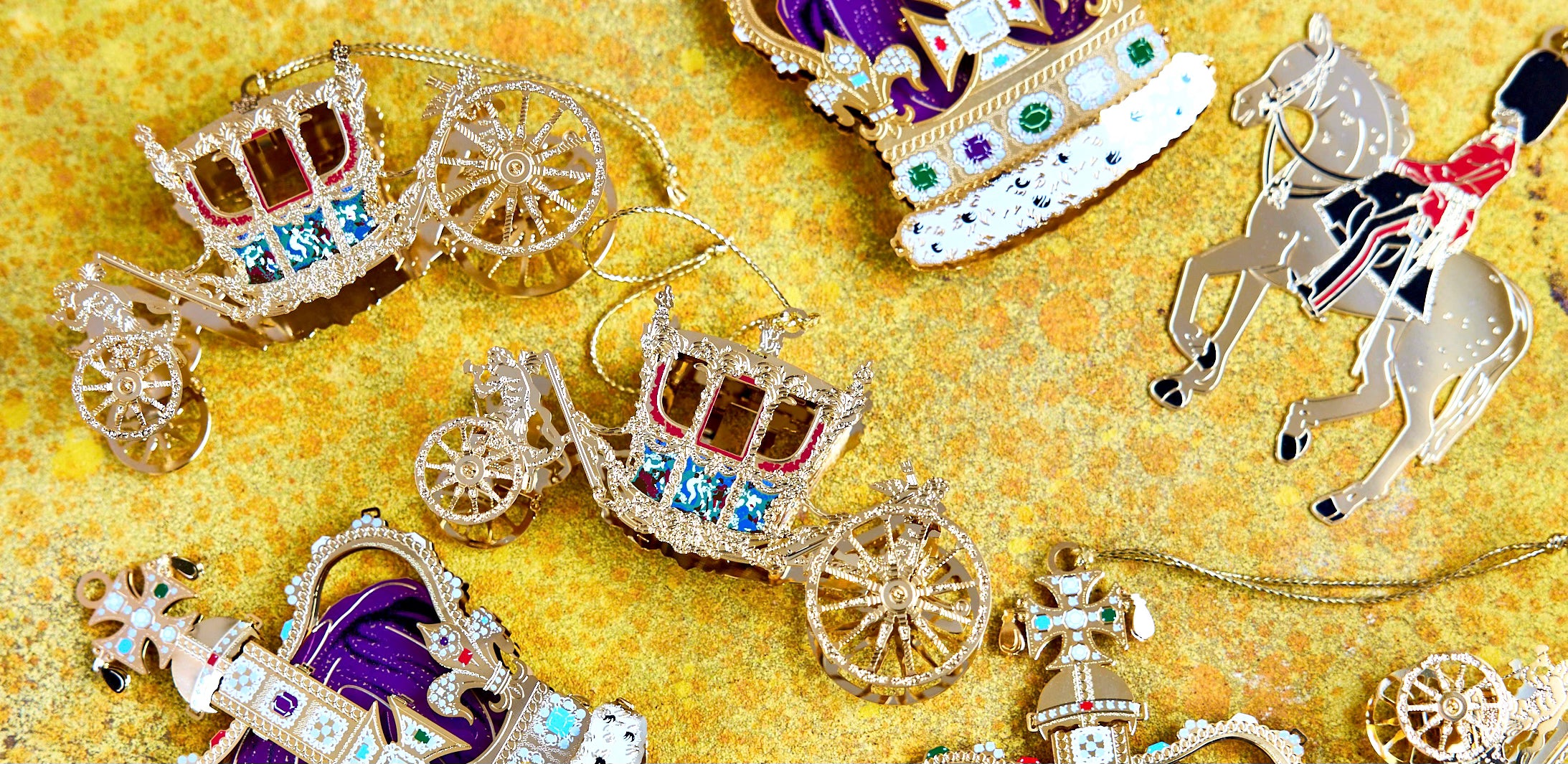 Gold State Coach Ornament | Royal Themed Christmas Holiday Keepsake