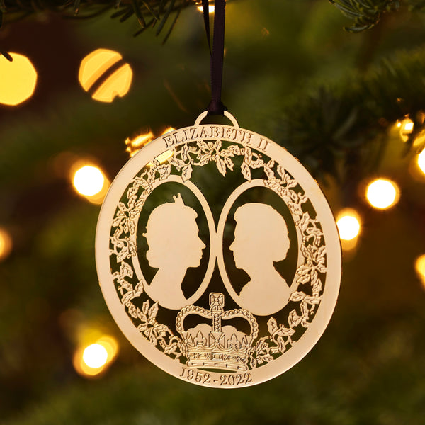 Queen Elizabeth II Commemorative Christmas Tree Ornament