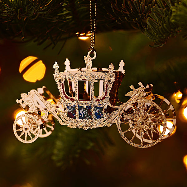 The Gold State Coach Christmas Tree Ornament