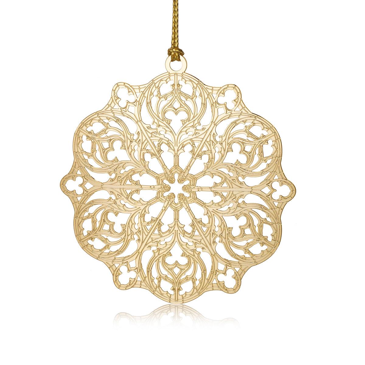 Rose Window Christmas Ornament (Saint Thomas Fifth Avenue) - The London Christmas Company